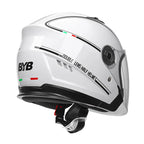 3/4 Open-Face Motorcycle Helmet Dual-Lens Anti-Fog Visor ABS Shell
