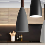 3-Light Pendant Light Wood Accents Height Adjustable Dimmable