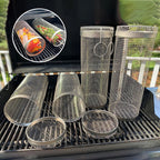 304 Stainless Steel 360° Rotating Grill Basket (Dishwasher-Safe)