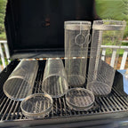 304 Stainless Steel 360° Rotating Grill Basket (Dishwasher-Safe)
