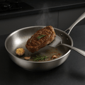 304 Stainless Steel Coating-Free Fry Pan
