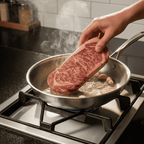 304 Stainless Steel Coating-Free Fry Pan