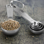 304 Stainless Steel Engraved Measuring Spoons (6-Piece)