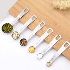 304 Stainless Steel Engraved Measuring Spoons (6-Piece)