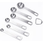 304 Stainless Steel Engraved Measuring Spoons (6-Piece)