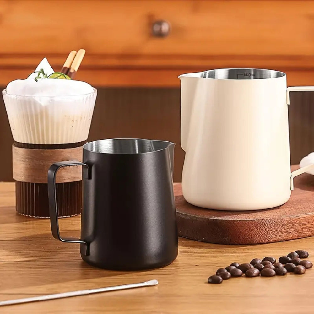 304 Stainless Steel Precision Pour Milk Frothing Pitcher (Dishwasher-Safe)