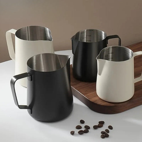 304 Stainless Steel Precision Pour Milk Frothing Pitcher (Dishwasher-Safe)