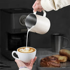 304 Stainless Steel Precision Pour Milk Frothing Pitcher (Dishwasher-Safe)