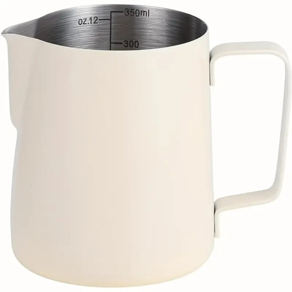 304 Stainless Steel Precision Pour Milk Frothing Pitcher (Dishwasher-Safe)