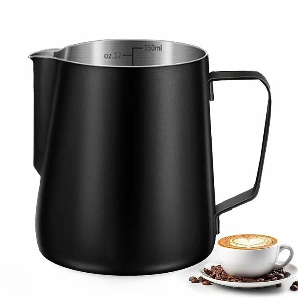 304 Stainless Steel Precision Pour Milk Frothing Pitcher (Dishwasher-Safe)