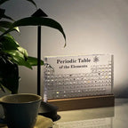 3D Acrylic LED-Lit Periodic Table Desk Lamp (83 Real Elements)