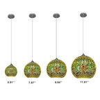 3D Colorful Fireworks Glass Pendant Light (Adjustable Chain, E26 Base)