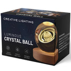 3D Engraved Crystal Ball LED Lamp (USB-Powered)