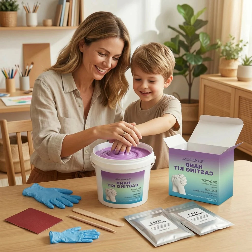 3D Handprint Kit Complete Plaster Molding Set