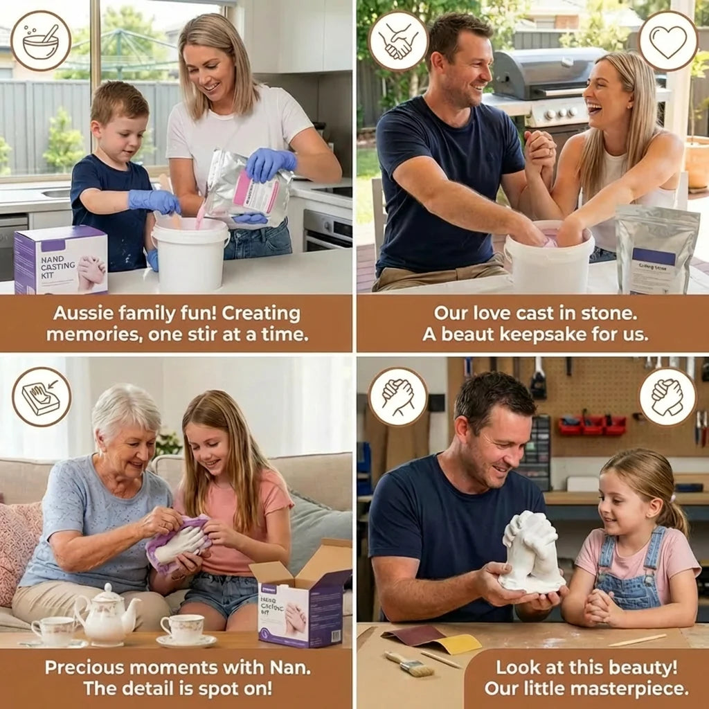 3D Handprint Kit Complete Plaster Molding Set