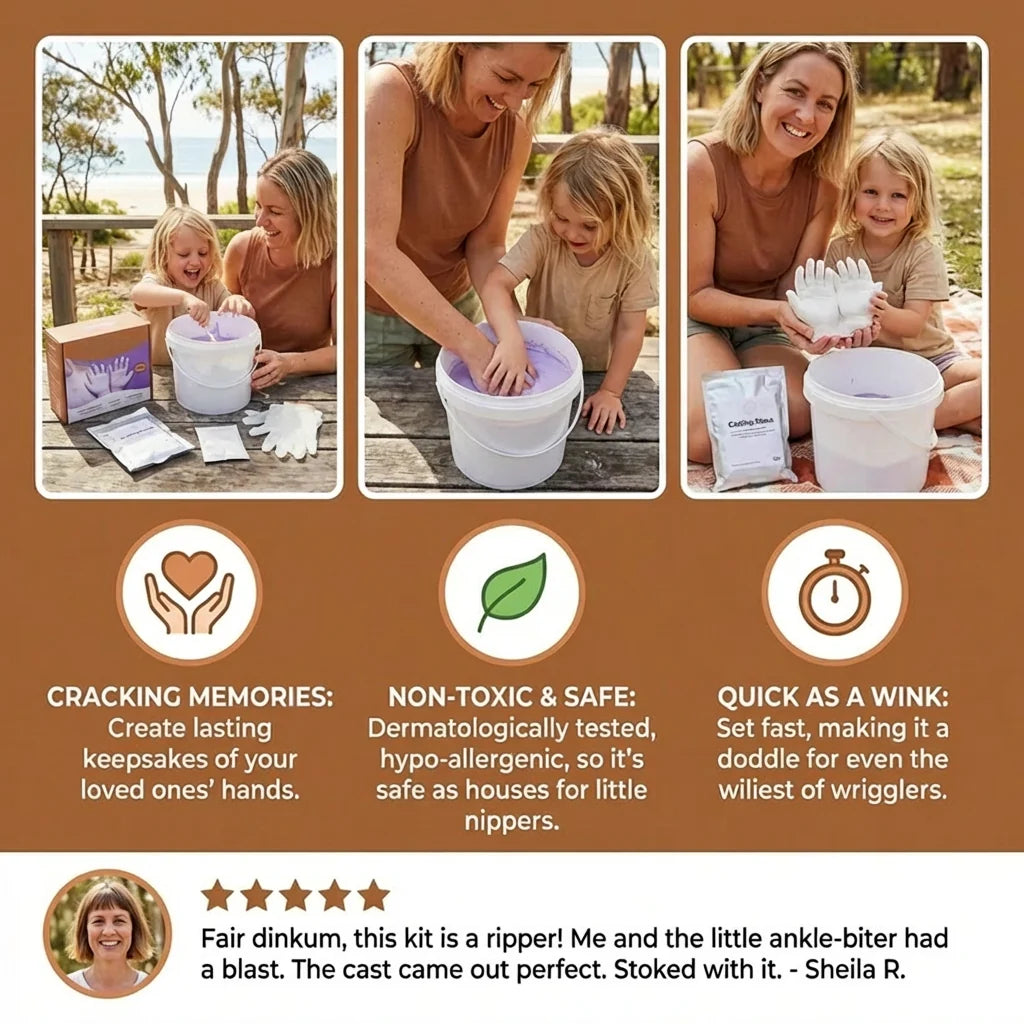 3D Handprint Kit Complete Plaster Molding Set