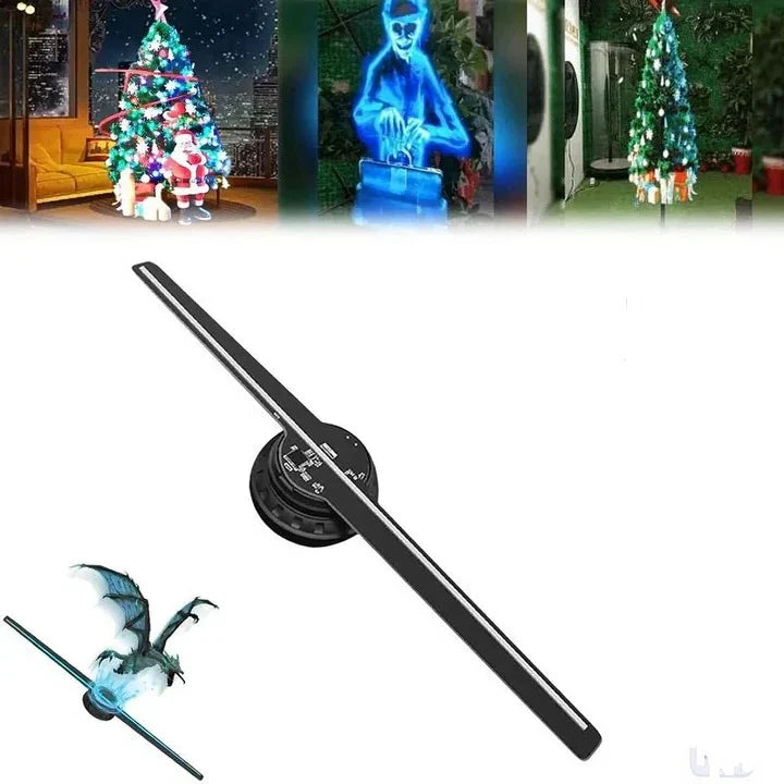 3D Hologram Fan Projector High Resolution Adjustable Brightness