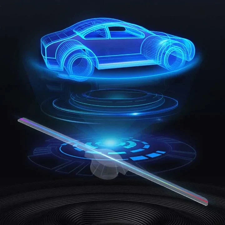3D Hologram Fan Projector High Resolution Adjustable Brightness