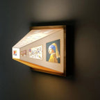 3D Illusion Art Light Rechargeable Touch Control Solid Wood Base