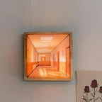 3D Illusion Art Light Rechargeable Touch Control Solid Wood Base