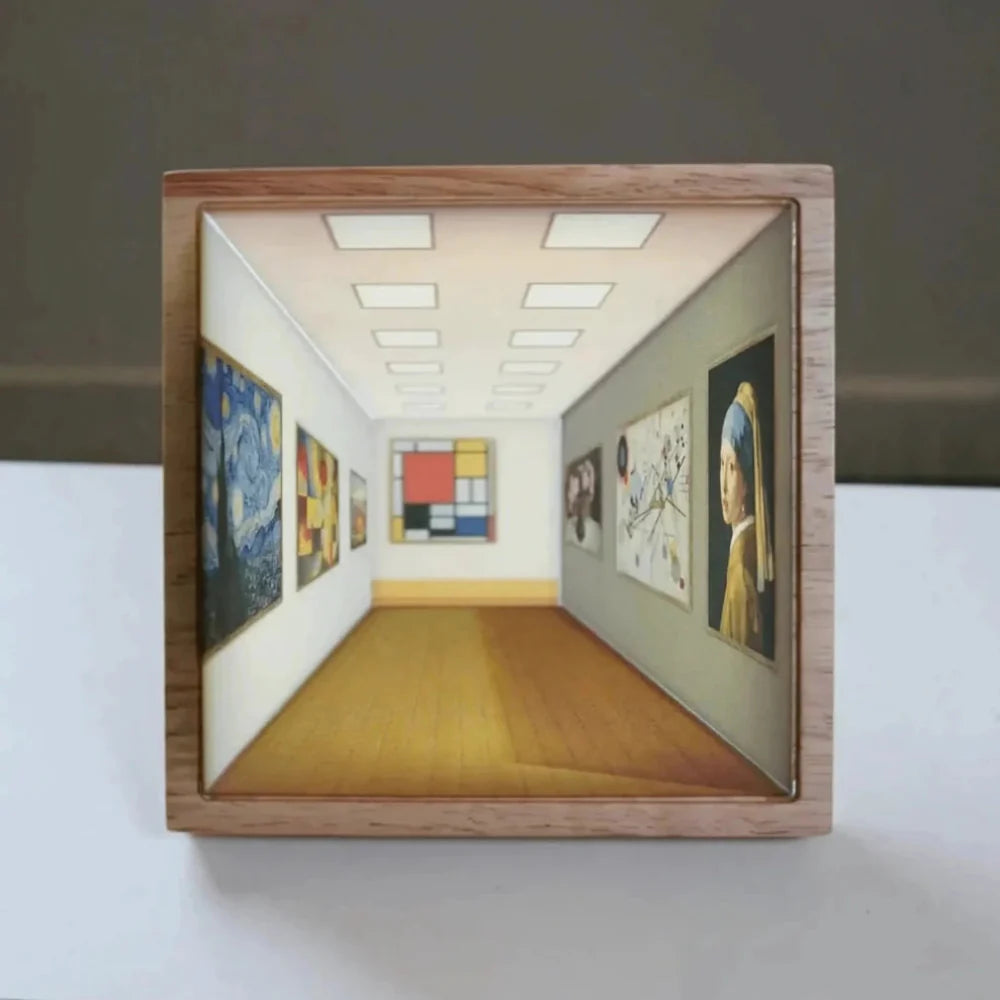 3D Illusion USB-Rechargeable Wall Light