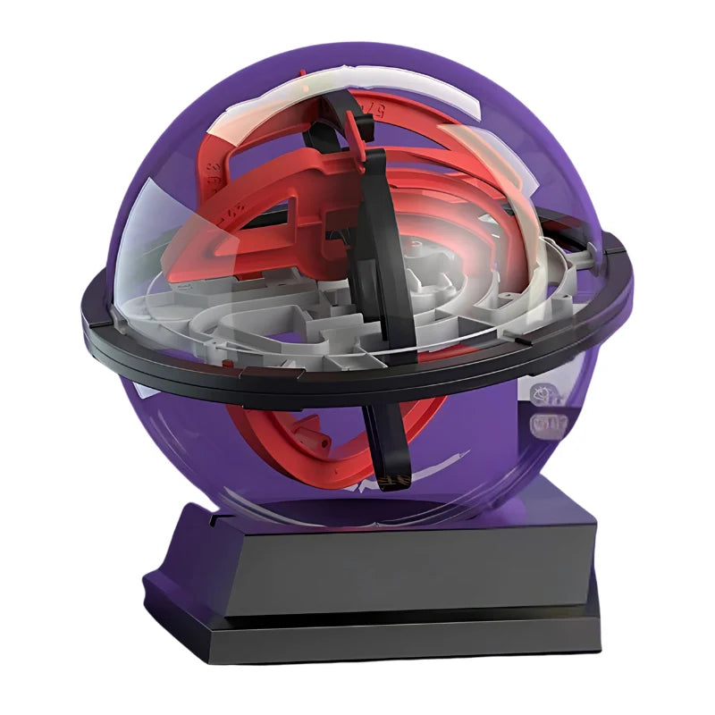 3D Maze Ball Tilt-Controlled Numbered Paths & Four Levels