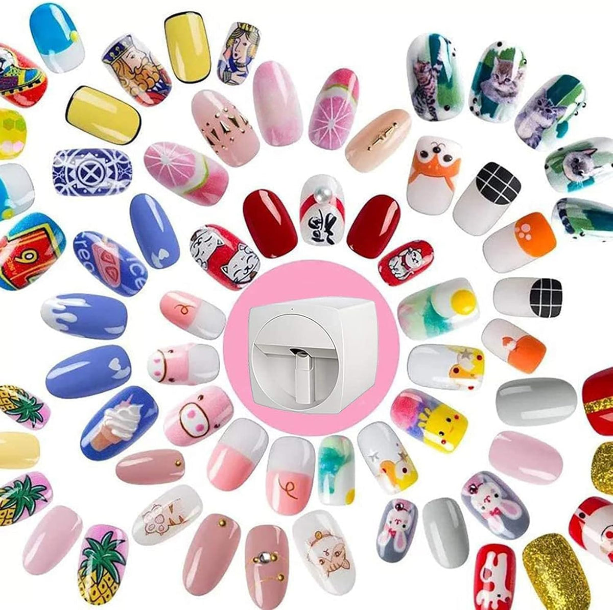 3D Nail Printer AI Recognition High-Resolution Prints