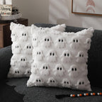 3D Plush & Microfiber Ghost Cushion Cover (Machine Washable)