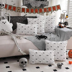 3D Plush & Microfiber Ghost Cushion Cover (Machine Washable)