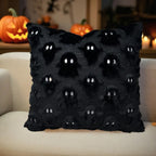 3D Plush & Microfiber Ghost Cushion Cover (Machine Washable)