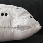 3D Plush & Microfiber Ghost Cushion Cover (Machine Washable)