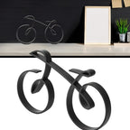 3D-Printed Acrylic Wireframe Bicycle Desk Sculpture