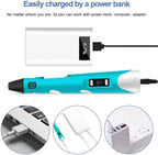 3D Printing Pen Adjustable Temperature PLA & ABS Compatible