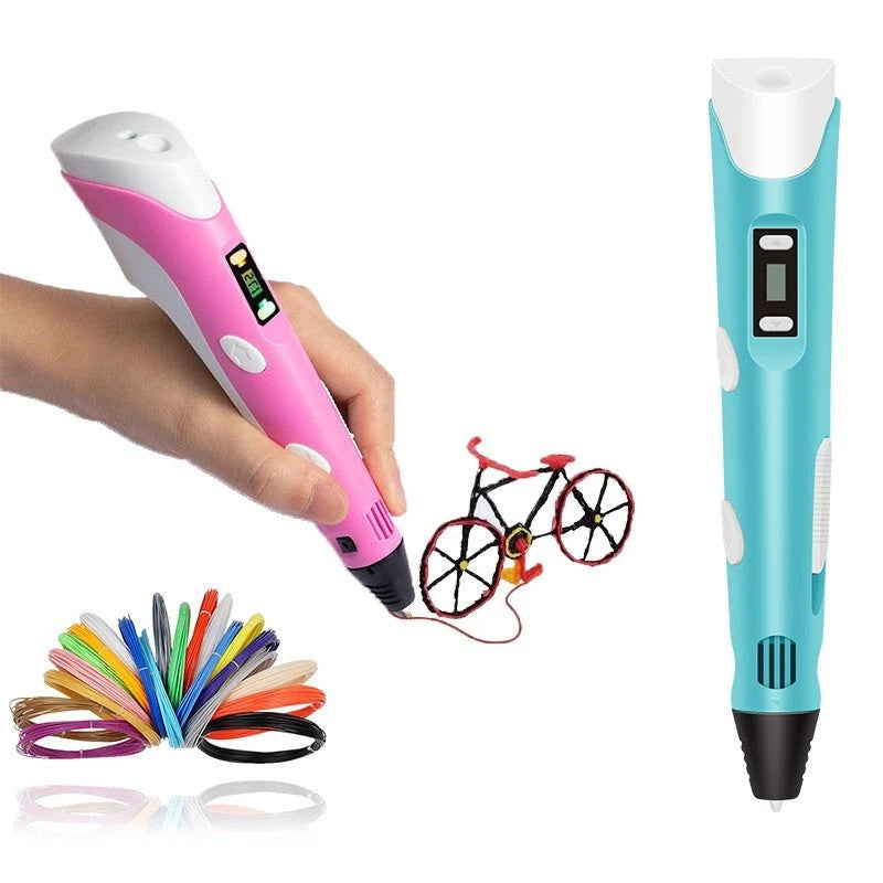 3D Printing Pen Adjustable Temperature PLA & ABS Compatible