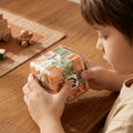 3D Puzzle Cube Clear Maze & Sealed Metal Ball