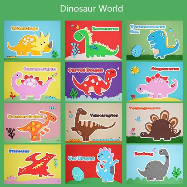 3D Sticker Set Reusable EVA Foam 12 Pieces