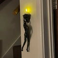 3D Wall Sculpture Climbing Figure Single Peg Mounting