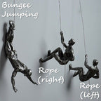 3D Wall Sculpture Climbing Figure Single Peg Mounting