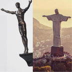 3D Wall Sculpture Climbing Figure Single Peg Mounting