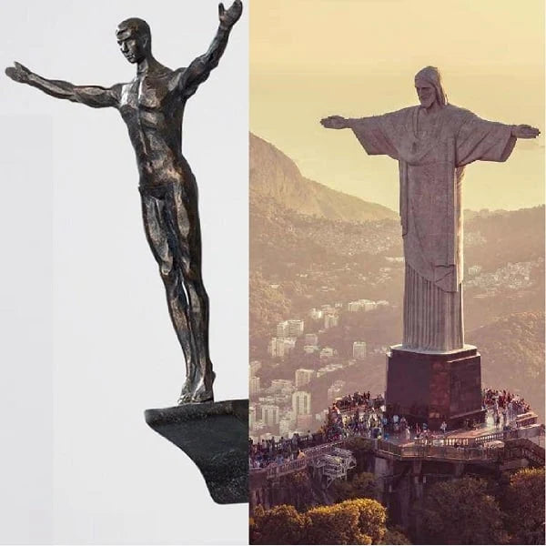 3D Wall Sculpture Climbing Figure Single Peg Mounting