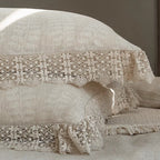 4-Piece Bedding Set Linen & Cotton Blend Breathable