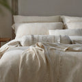 4-Piece Bedding Set Linen & Cotton Blend Breathable