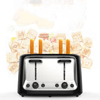 4-Slice Toaster Independent Dual Controls & 6 Browning Levels