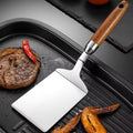 430 Stainless Steel Head & Heat-Resistant Wood Handle Spatula