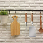 430 Stainless Steel Head & Heat-Resistant Wood Handle Spatula