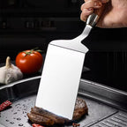 430 Stainless Steel Head & Heat-Resistant Wood Handle Spatula