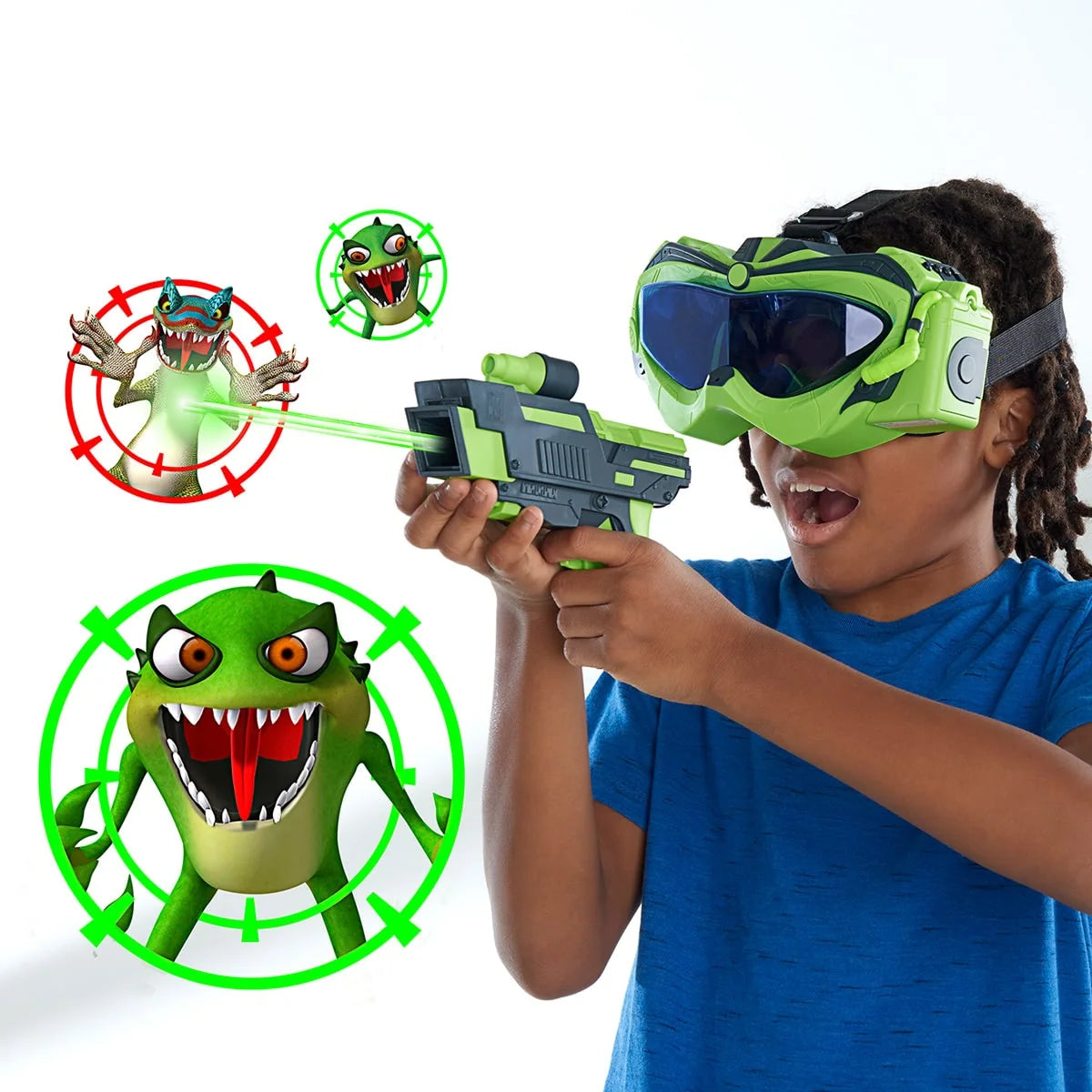 AR Blaster Set Screen-Free Tinted Visor & Adjustable Strap