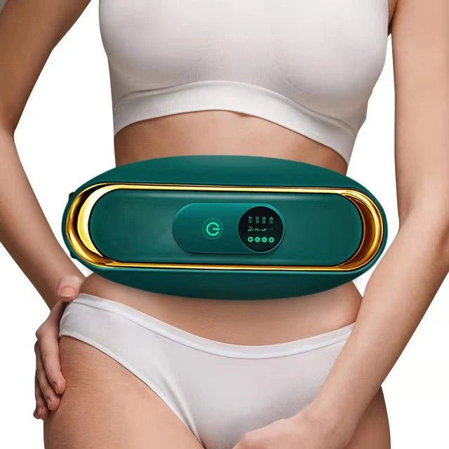 Abdominal Massage Belt High-Frequency Vibration & Gentle Heat USB Rechargeable