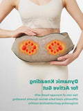 Abdominal Massager Dual Kneading Heads Heat Rechargeable