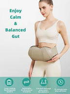 Abdominal Massager Dual Kneading Heads Heat Rechargeable